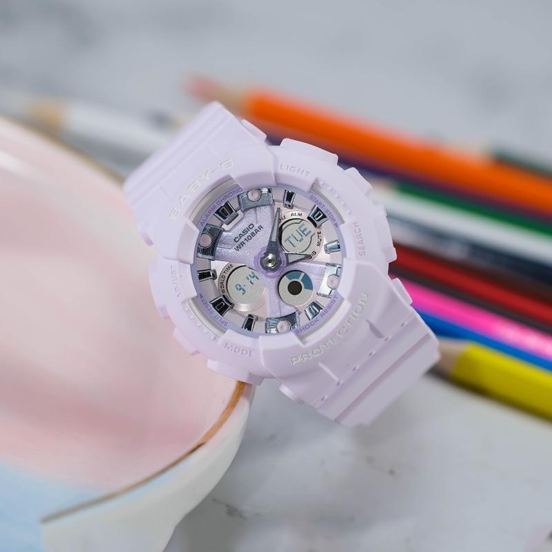CASIO Women's BABY-G Purple Watch BA-130WP-6APR BA-130WP-6APR