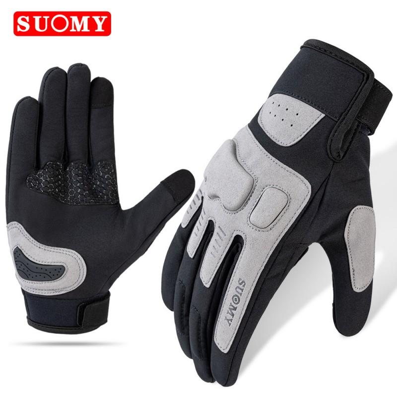 Motorcycle Riding Gloves Men Women Winter Warm Waterproof Retro Mesh Touchscreen Anti-Slip Breathable Protective Gear