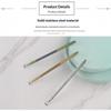 Holographic Stainless Steel Cuticle Pusher Anti-Rust Long Lasting Nail Remover Scraper for Professional Nail Salon Supplies