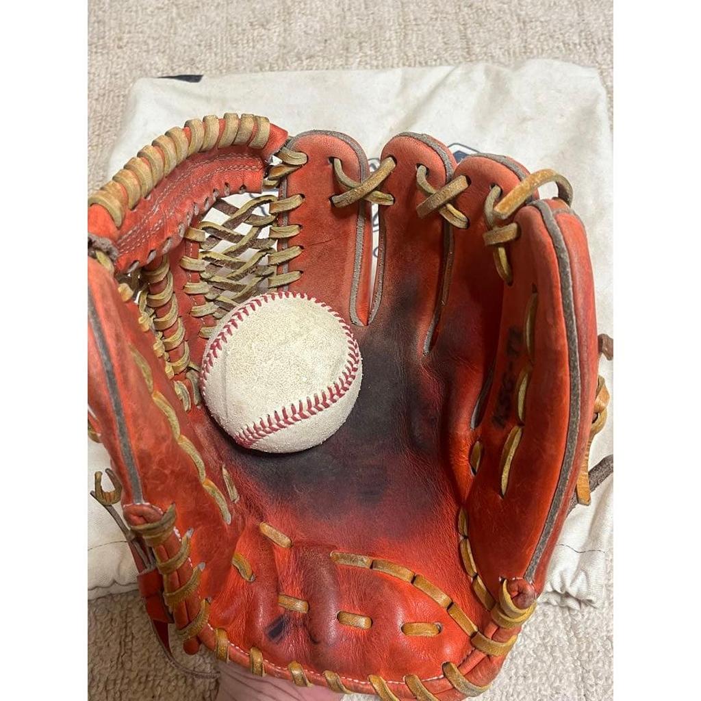 Used Kubota Slugger Hardball Infielder Gloves KSG-T1 Toritani Player Case Included