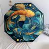 Starfish  Pattern, Automatic Folding Umbrella, Portable and Foldable Design, 8 Ribs, a Christmas or Birthday Gift.
