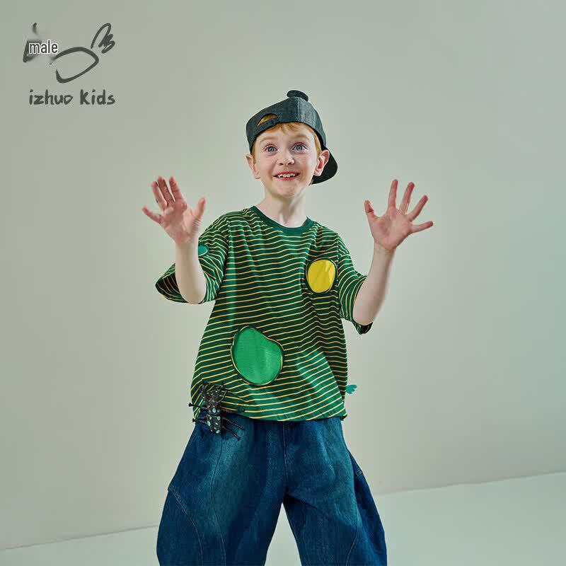 Kids Printed Short Sleeve Cotton T-Shirt 140 cm