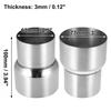 Universal 2.5"ID to 3" ID Stainless Steel Exhaust Pipe Adapter Reducer Connector