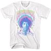 Jimi Hendrix Pastell Beidseitig Musik T-Shirt