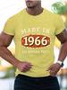 Vintage Made In 1966 All Original Parts Print Tshirt Summer Casual Short Sleeve Tops Fashion Street Unisexs Clothes