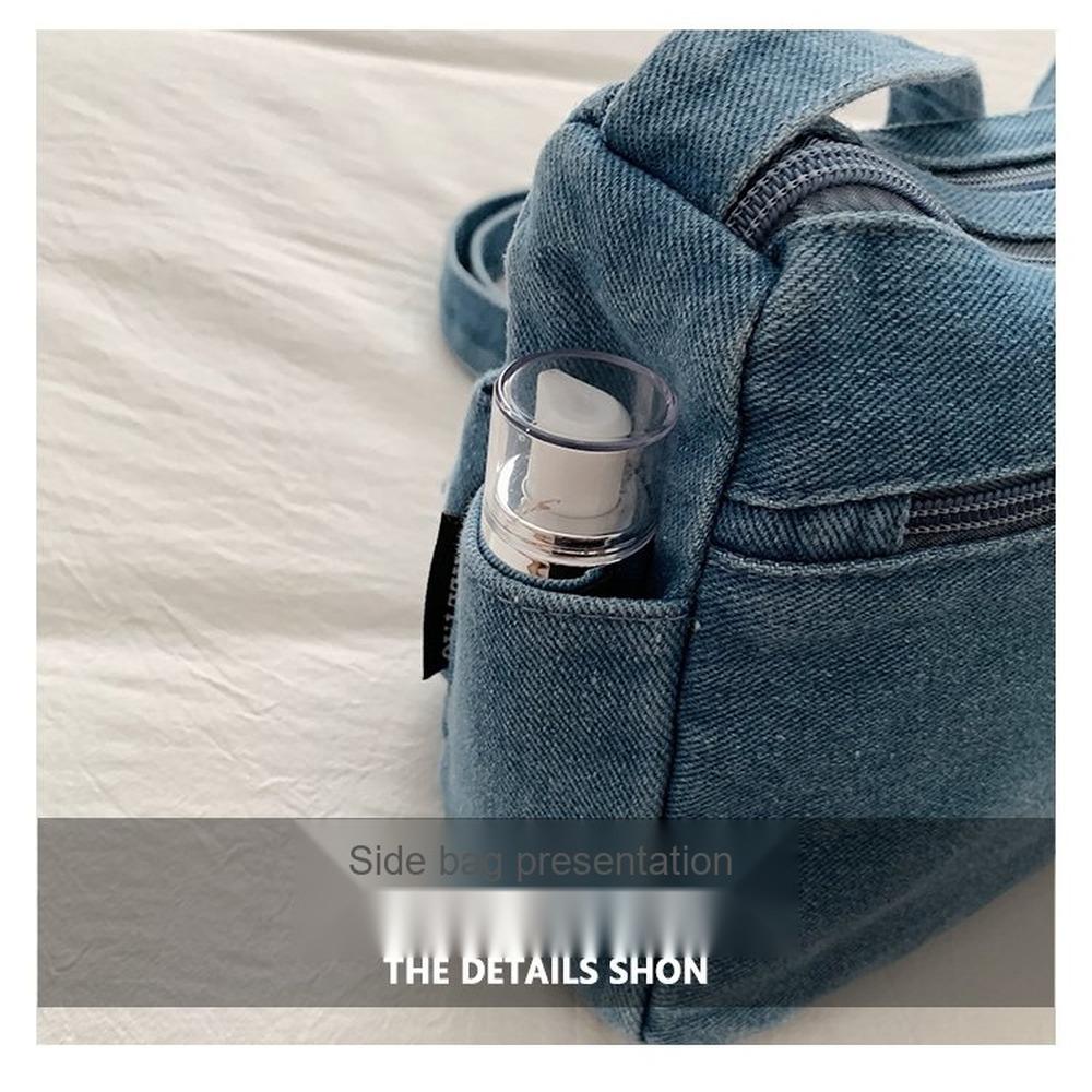 Lightweight Large Capacity Denim Multipurpose Storage Bag for Daily Use