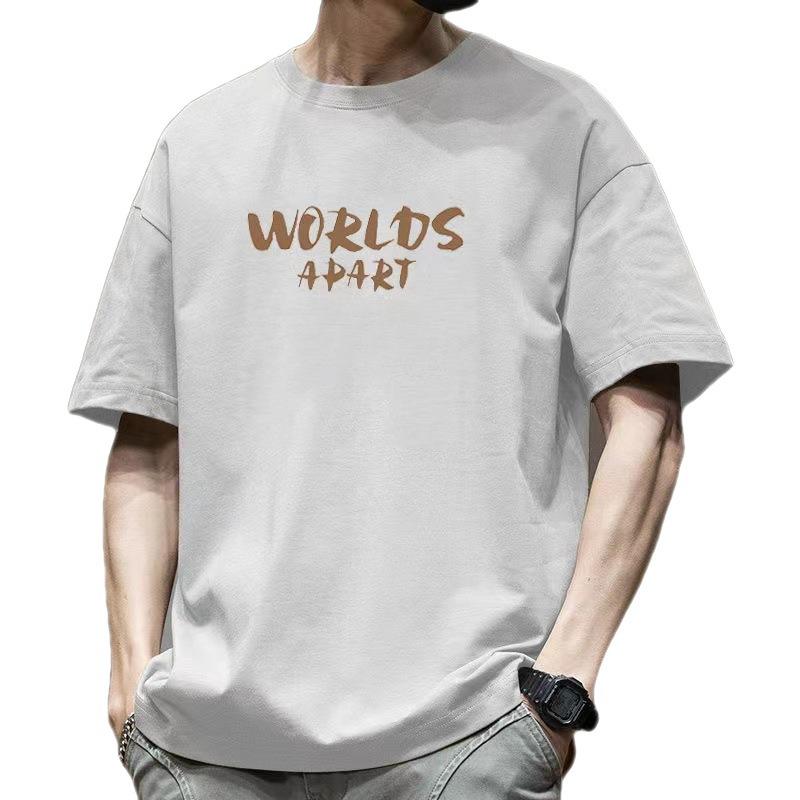 Versatile Short Sleeved T-shirt Men's Summer Trendy Brand Top Sweatshirt Casual T-shirts Tops