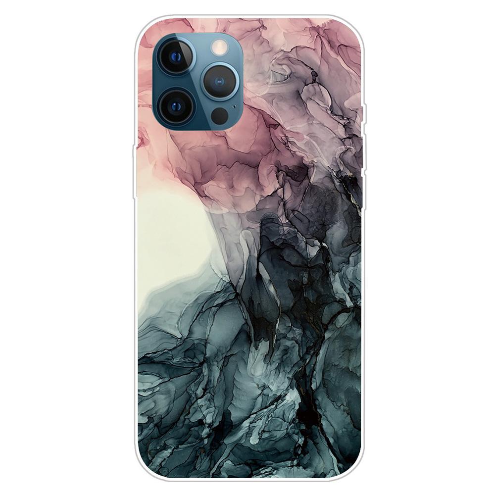 For iPhone 16 Pro Max Case Abstract Marble Pattern Printing TPU Phone Cover