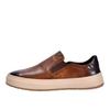 Men'S Loafers Men'S Genuine Leather Summer Breathable Casual Shoes Trendy Versatile Soft Leather One-Pedal Lazy Beanie Shoes Men
