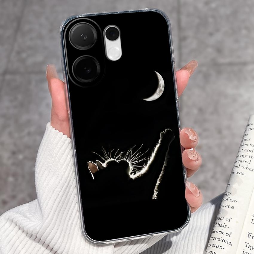 For Vivo V60 V50 V40 Lite V40e V30e V20 Pro SE Phone Case Beautiful Mountain Range Patterns Transparent TPU Anti Slip Soft Back Covers For Vivo Casing