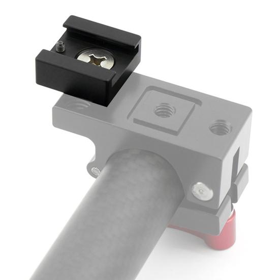 Camera Hot Shoe Mount with 1/4-inch Thread Screw Aluminum Alloy Action Camera Cold Shoe Fixing Bracket Sports Camera Accessory