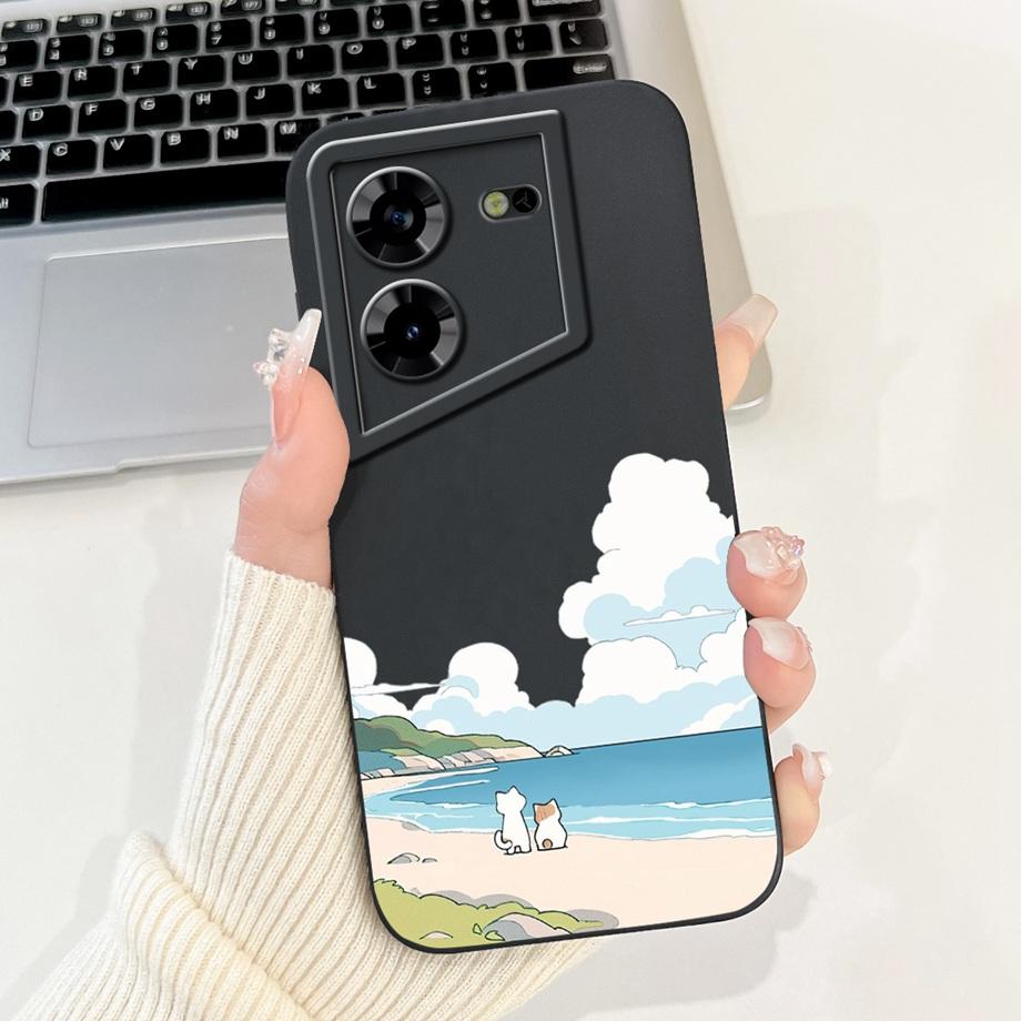 For Tecno Pova 5 4G LH7n Phone Case Back Cover Luxury Matte Soft Liquid Silicone Fundas For Tecno Pova 5 Pro 5G LH8n Bumper Capa