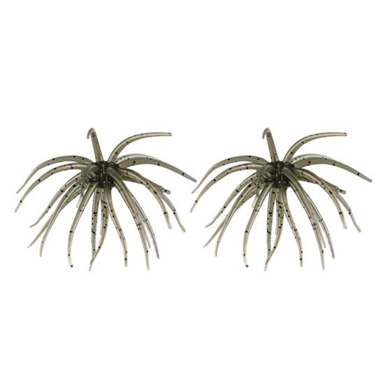 

2Pcs 6CM/1.9G Soft Sea Urchin Lure with Swimming Skirts Colorful Artificial Bait Saltwater Freshwater Bass Trout Snakehead Fishing Accessories B