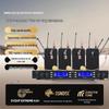 Wireless Diversity Microphone Set: Dual Ear-Mic & Quad Lavalier for Professional Stage Use, Free Shipping