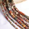 Picasso Nüwa Stone Red Thread Natural Rectangular Beads for DIY Jewelry Accessories