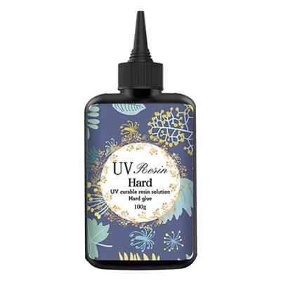 100ml Low Odor UV Resin Glues for Indoor Use Fast Curing High Transparency Safe Fast Curing Epoxy for Nighttime Crafting