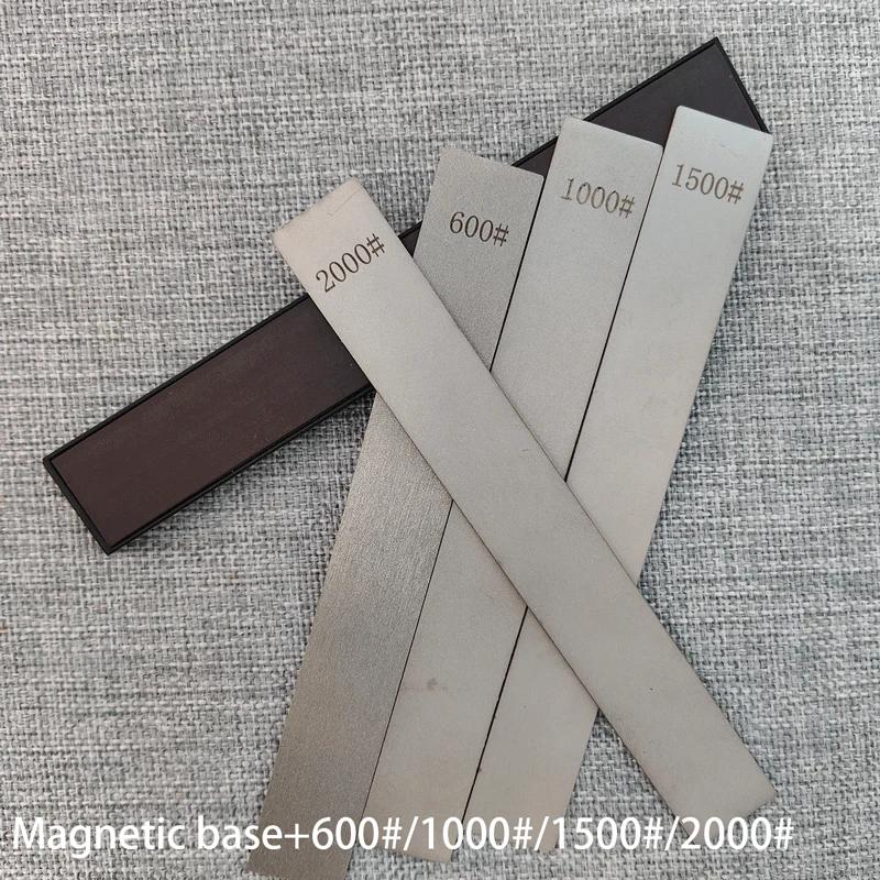 

Алмазный точильный камень с магнитной основой для точилки ножей, фиксированный угол, точильный камень, алмазные доводочные камни, Iron body серый