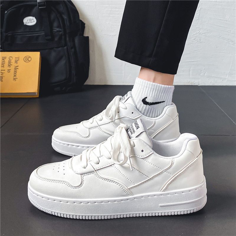 Little white shoes men's summer breathable trend versatile white shoes high sense white board shoes sports casual men's shoes autumn