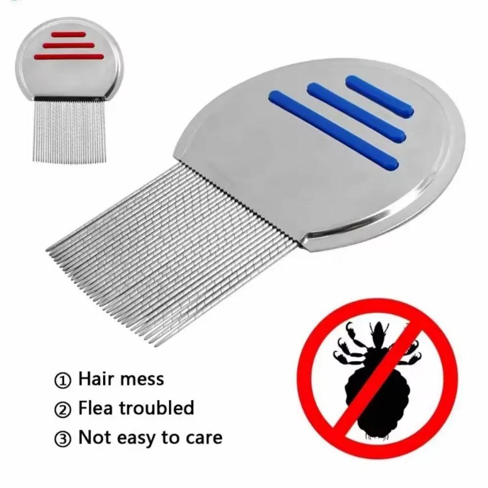 3 Styles Stainless Steel Terminator Lice Comb Kids Hair Rid Headlice Super Density Teeth Remove Nits Comb Nit Free