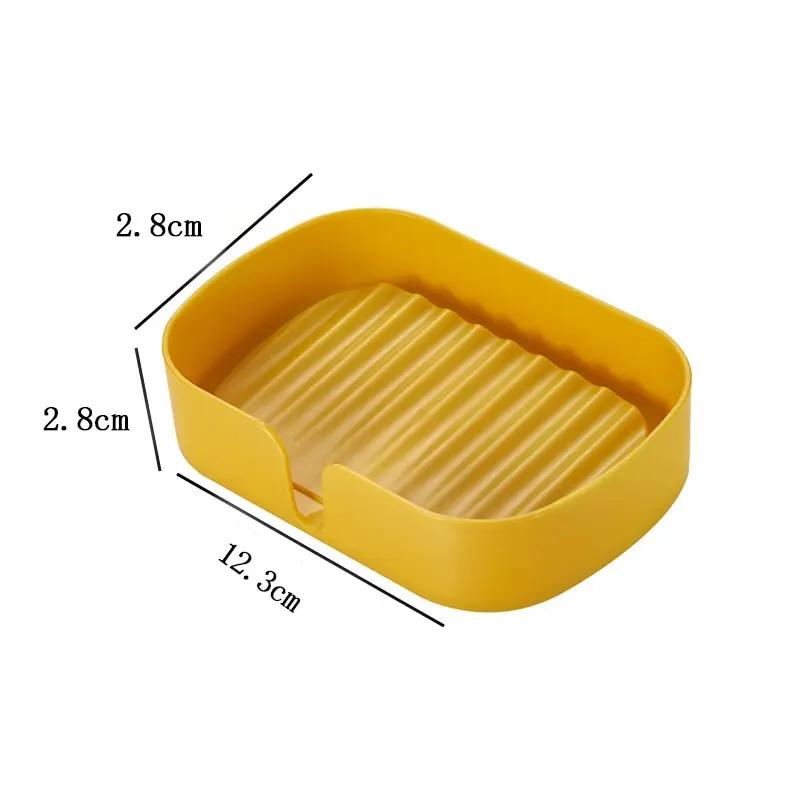 1Pcs Portable Soap Dishes Plastic Soap Box Household Bathroom Drain Soap Tray Bathroom Soap Box With Cover