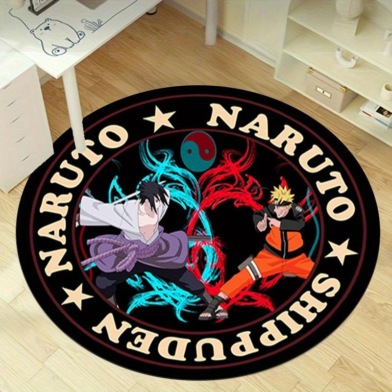 

1pc Naruto Shippuden Anime Fight Scene Circular Rug - Home Decor, Office Round Mat, Outdoor Carpet Gift for FansRC2799 80cm by 80cm