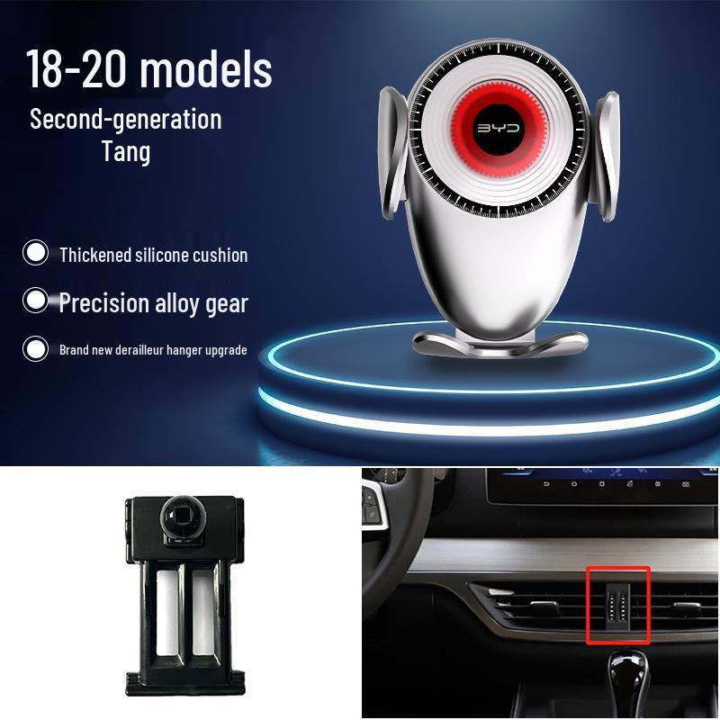 Compatible Gravity Car Phone Holder for BYD S6/S7/Song Pro/Han EV/Qin Navigation Systems