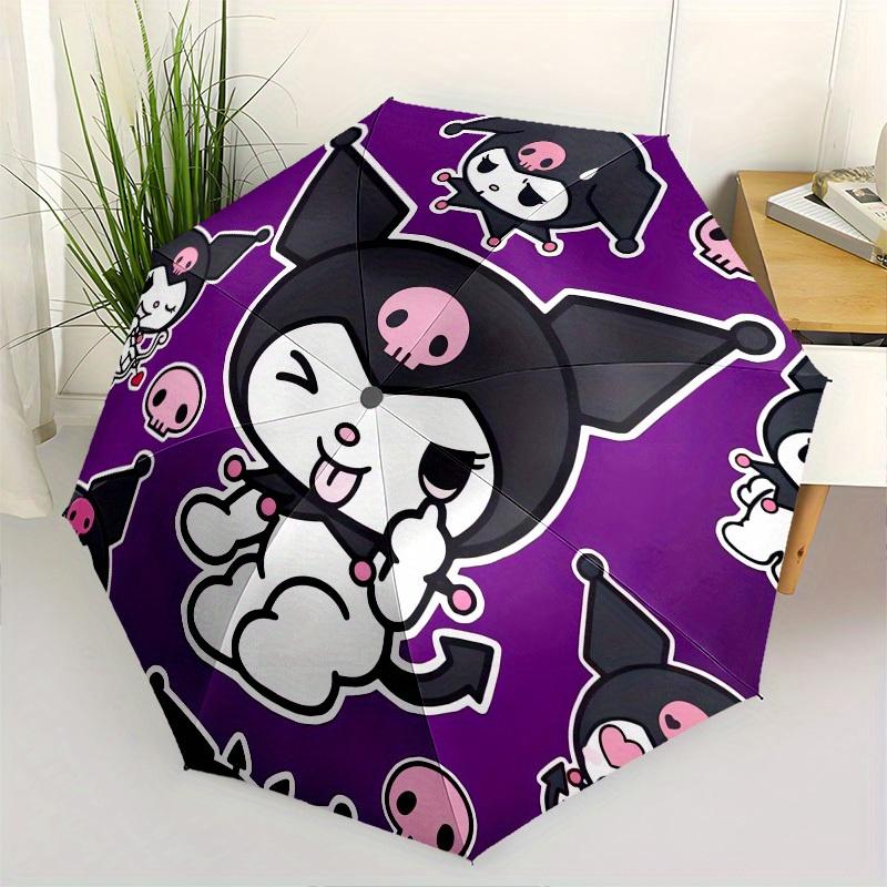 

1pc Gothic Kawaii Characters Pattern Umbrella with Plastic Handle,Suitable for All Seasons Home Travel Outdoor UmbrellaSanlio027