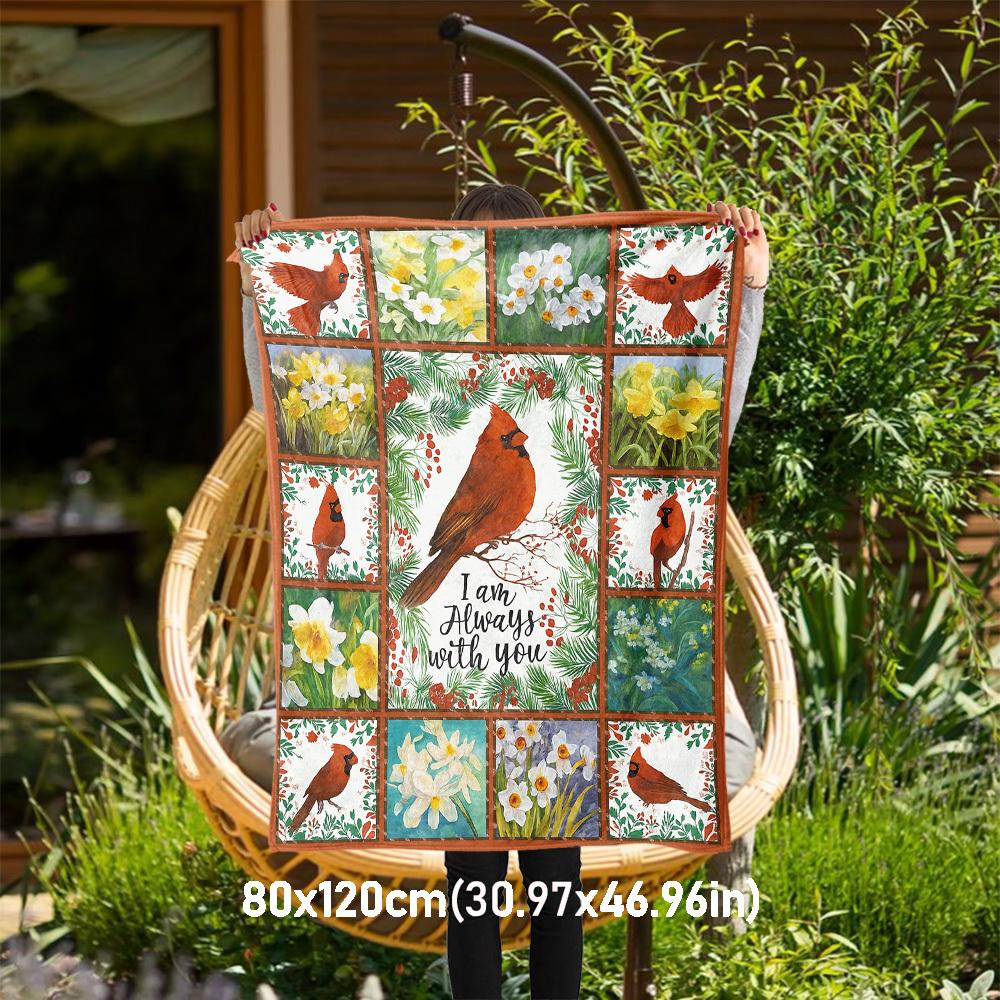 1 Stück Kardinalblumen Decke für Sofa Bett Weich und Leicht Bettwäsche Ideal für Picknicks, Ganzjahres Weihnachten Outdoor Dekor Zubehör-c0803011