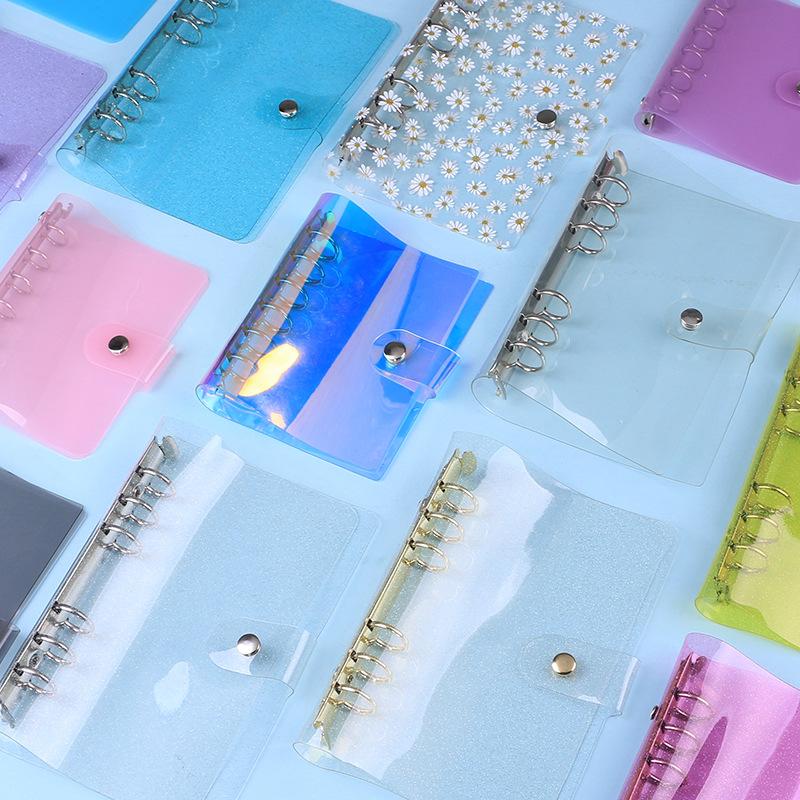 A7/A6/A5 Rose Golden Purple Blue Glittery Bling Binder Notebook Cover Diary Agenda Planner Paper Cover School Stationery