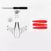 Universell Mini Solenergi LED Bakljus Bil Bakre Bagageutrymme Dekor Spoiler Vinge ABS