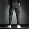 Spring and Autumn Men's Overalls Casual Pants Men's Slim Korean Elastic Waist  Drawstring Trousers
