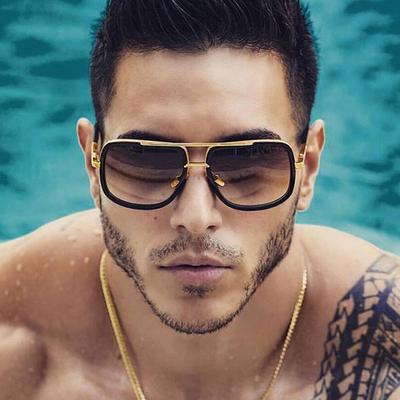 Übergroße Herren Mach One Sonnenbrille Luxusmarke Damen Sonnenbrillen Quadratisch Männlich Retro Oculos De Sol Damen Sonnenbrillen für Herren Damen
