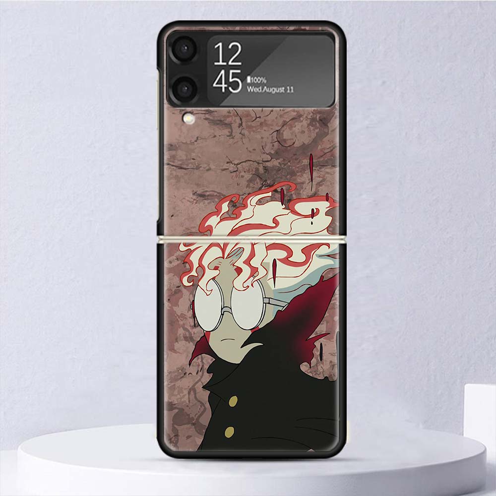 Anime D-Dandadans Okarun Shockproof Case For Samsung Galaxy Z Flip 7 6 5 4 3 5G Phone Cover Z Flip3 Flip4 Flip5 Flip6 Flip7 Shel