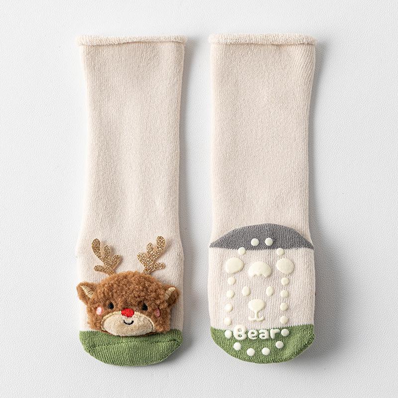 Neugeborenes Baby Baumwollfrottee Verdicken Überknie-Socken für Herbst/Winter