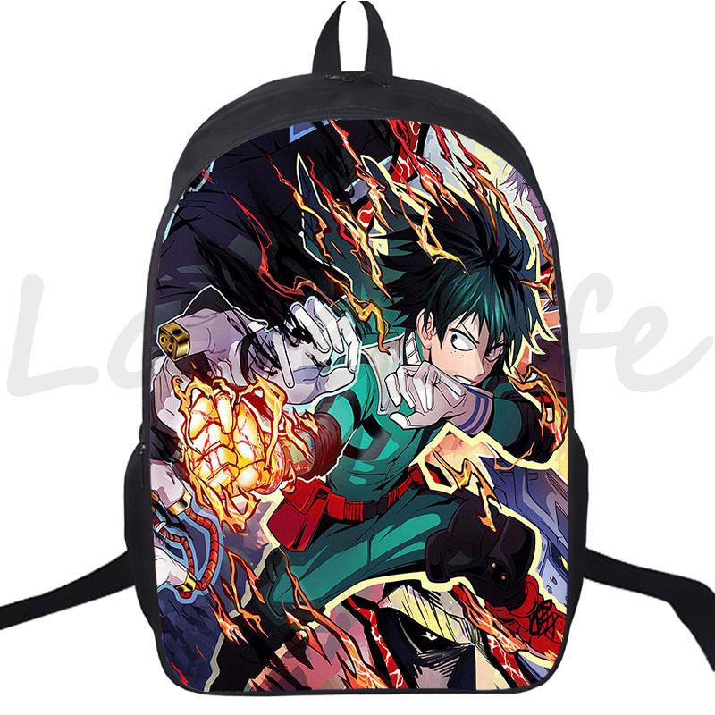 Anime Backpack My Hero Academia School Bags for Boys Girls Boku No Hero Academia Bagpack Teens Travel Bag Rucksack Kids Mochila