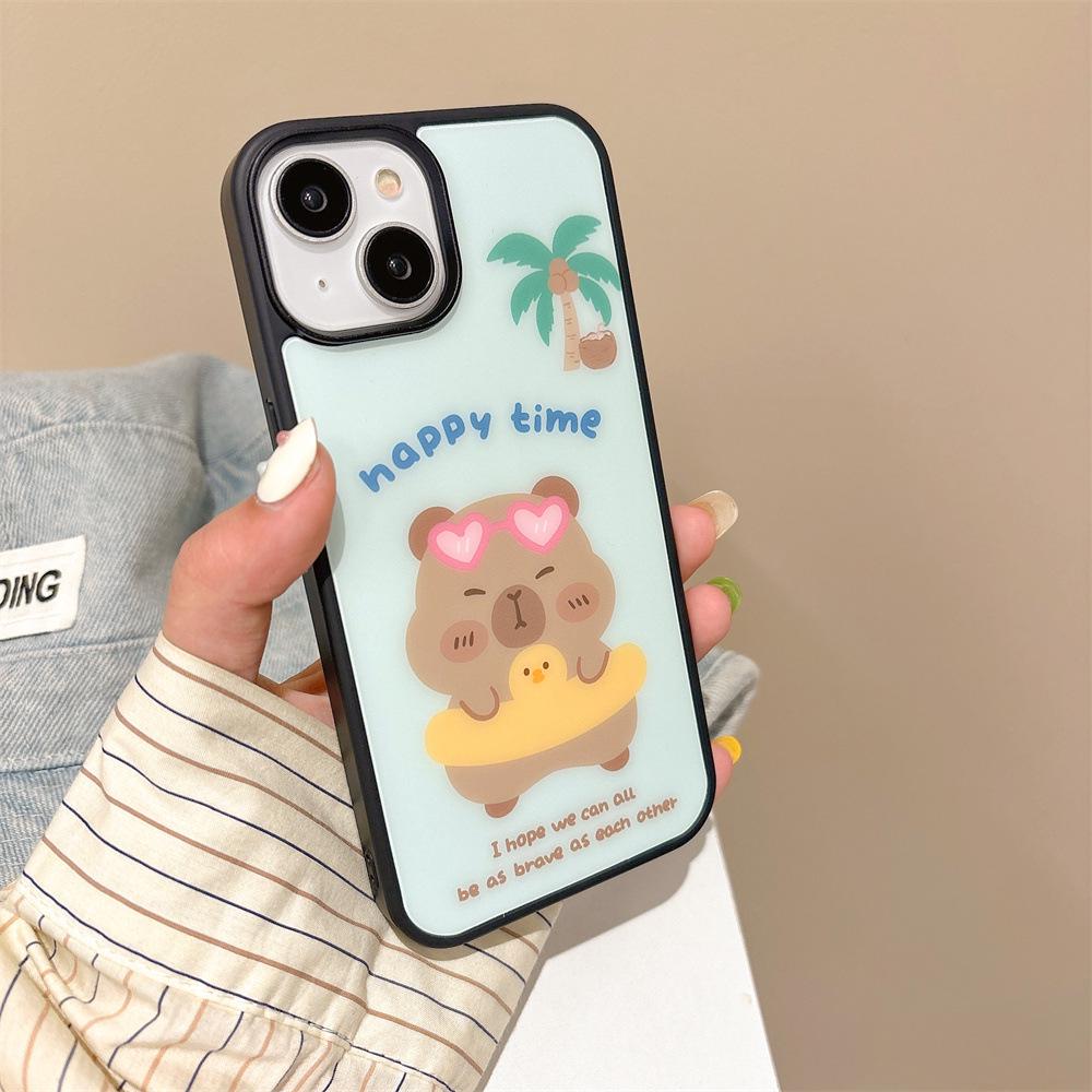

Duck Swimming Ring Puppy Apple iPhone 14 Case 11 Magnetic Bracket 12/13 Promax - Suitable for iPhone 15 Mobile Phone iPhone 16 Pro