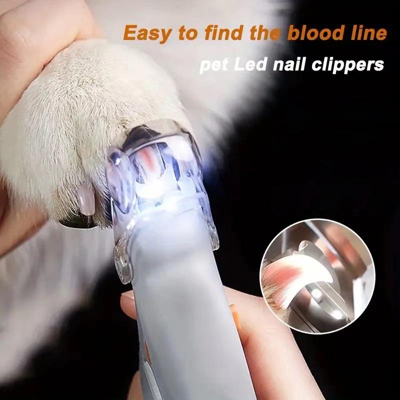 Professional Pet Nail Clipper Scissors With Led Light Cat Dog Nail Clippers Tool Scissors Nail Toeclaw Cutter Scissors Pet Suppl