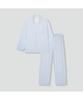 Jaju Men'S Peach Skin Length Pajama Set_Light Blue