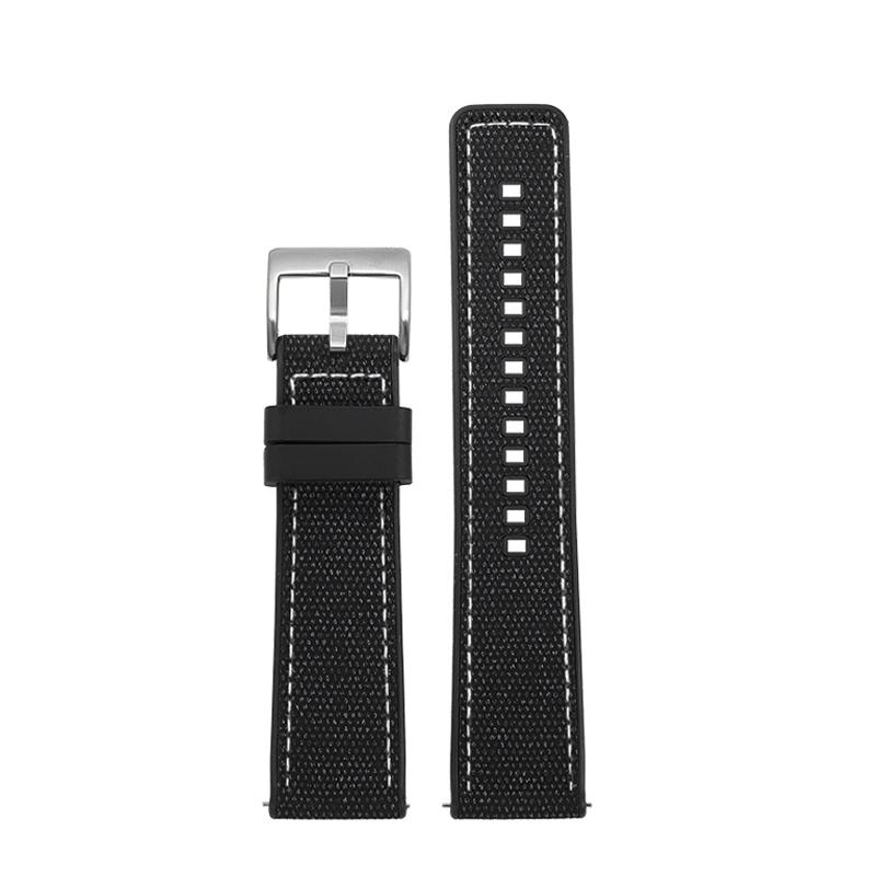 Для Panerai Серия Stealth Мужской ремешок PAM01391 / PAM111/441 / PAM01565/01579 Нейлоновые нити 24 мм Резиновые Часовые Аксессуары 20mm