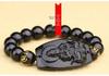 Obsidian Zodiac Guardian Buddha Bracelet for Couples – Guanyin & Eight Gods, Unisex