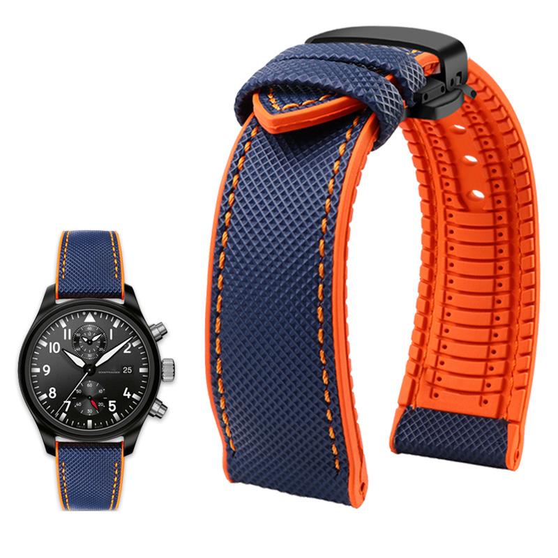 Klassisches 20 mm 21 mm 22 mm Canvas-Nylon für Seiko-Uhren. Gummiband, wasserdichtes Armband für Herren, für Tissot, Citizen, Mido, Uhrenzubehör