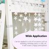 4M 7cm Shining Star Paper Drop Garland Banner Gold Silver Bunting Banner For Baby Shower Kids Room Wedding Hanging Decoration