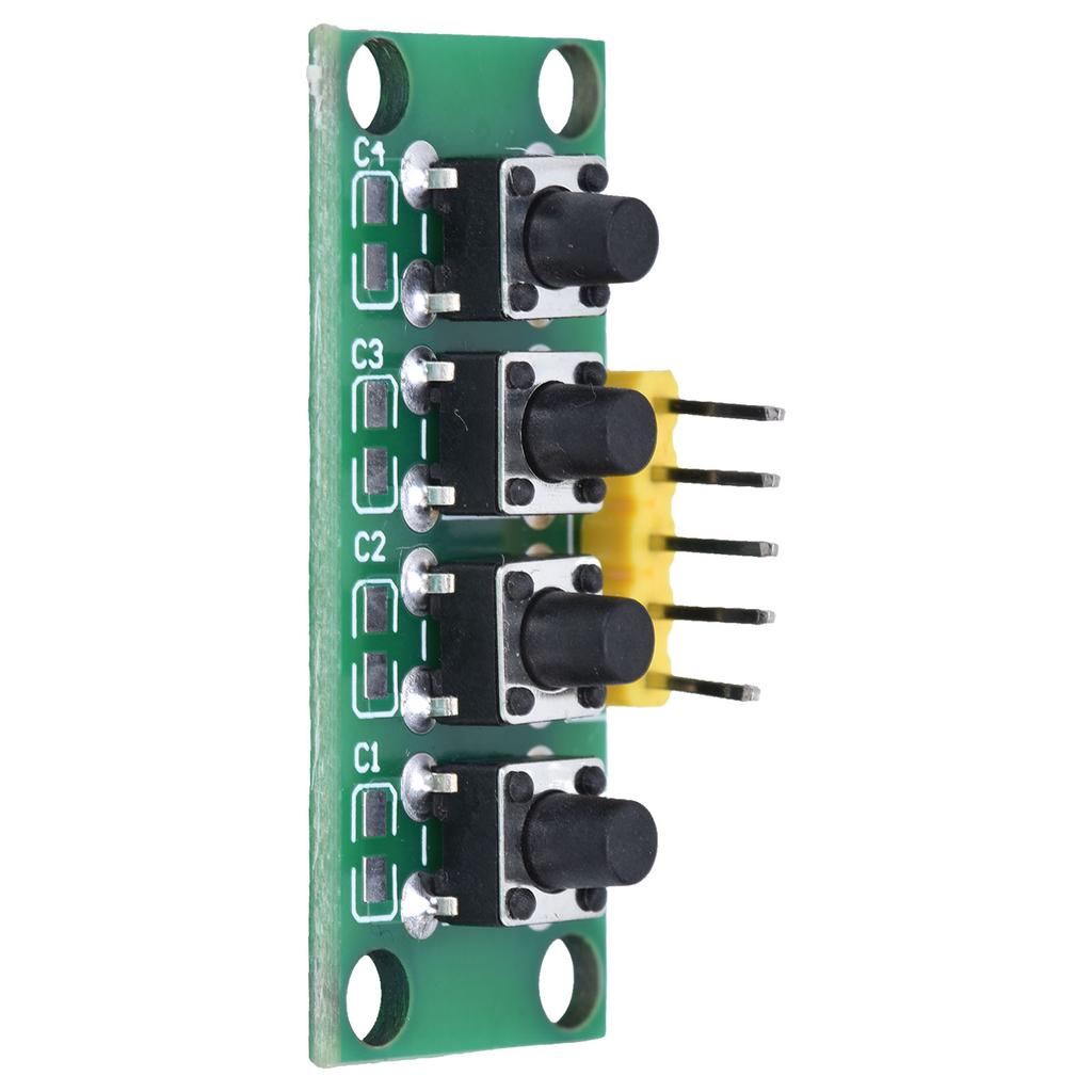 4-poliges Tastaturmodul, 4 unabhängige Tasten, Tastatur-Steuerschalter für elektronische Experimente