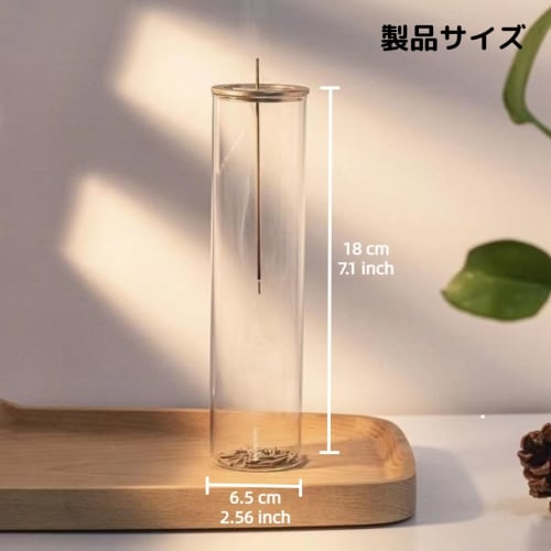 Hanging incense holder, round or square, keeps ash from scattering or spilling. Stylish glass incense holder, perfect for Buddhist altars. Soothing, s
