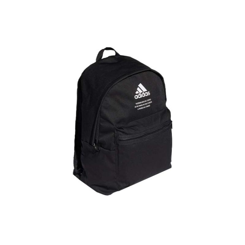 Adidas Recycled Polyester Twill Backpack Regular Unisex Black Adidas GU0877