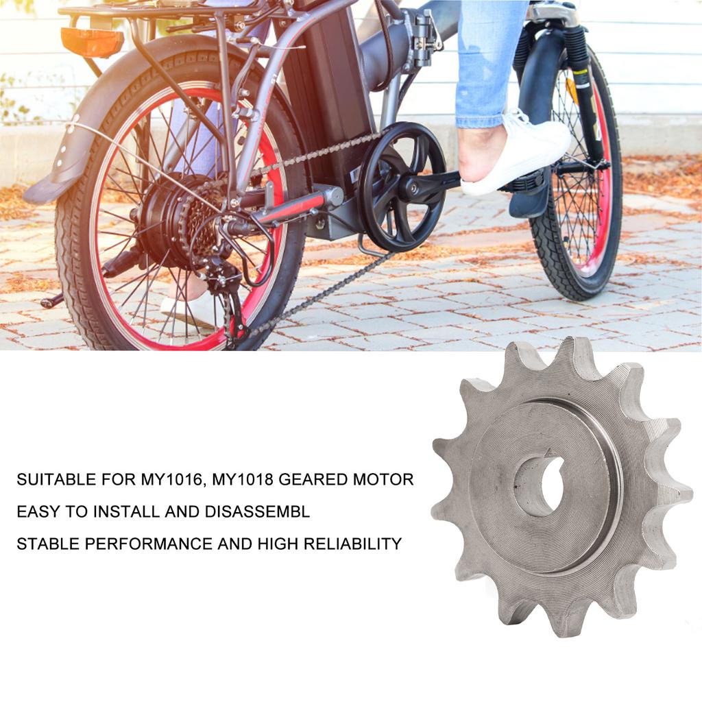 428 13T Sprocket Carbon Steel Engine Chain Sprocket for MY1016 MY1018 Geared Motor