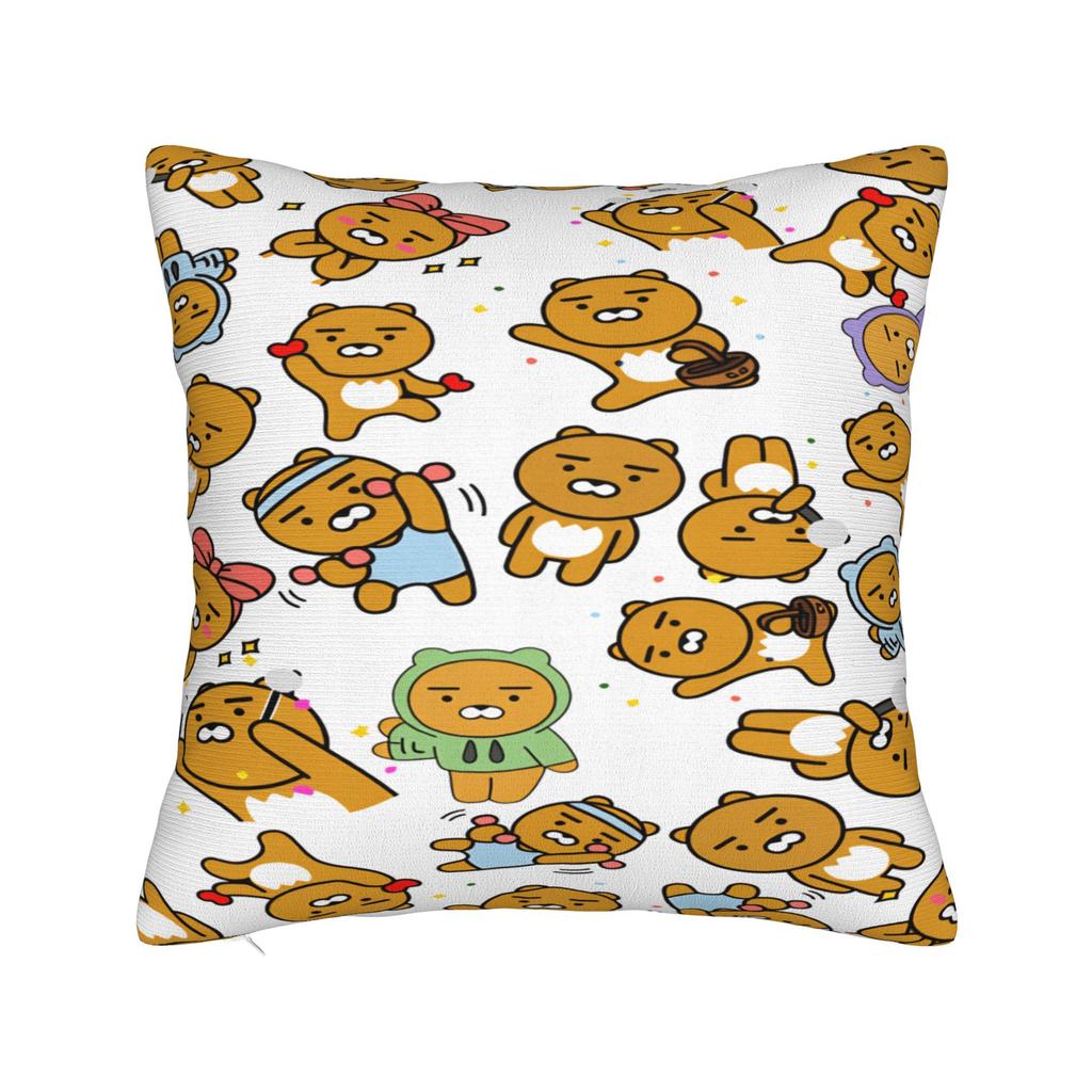 K-Kakaos F-Friends Choonsiks Pillow Cover Soft Cushion Cover Novelty Pillow Case For Office Car Home Decor