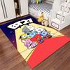 "BT21 Cartoon Characters Red Carpet Rug for Living Room Decor" Suitable for Use As an Anti-slip for Living Room Bedroom Sofas