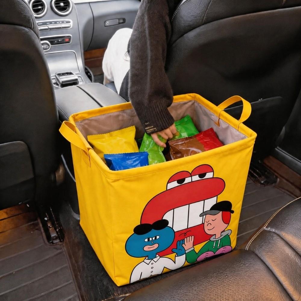 Fabric Foldable Storage Basket Waterproof Miscellaneous Storage Bag Home Organization