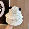 Baby fisherman hat spring and fall thin section sweet and lovely sunshade fisherman hat summer sun hat